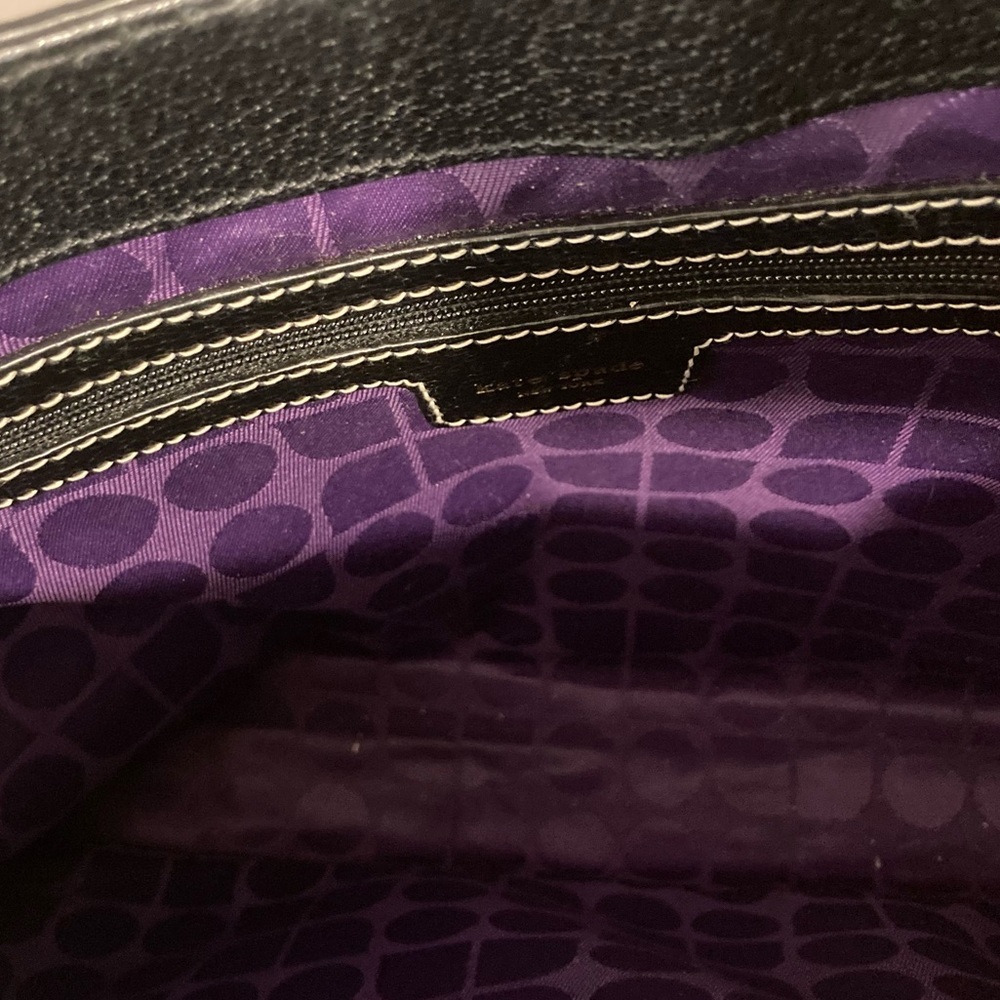KATE SPADE  Vintage Leather Tote  - Black EUC - Picture 4 of 15